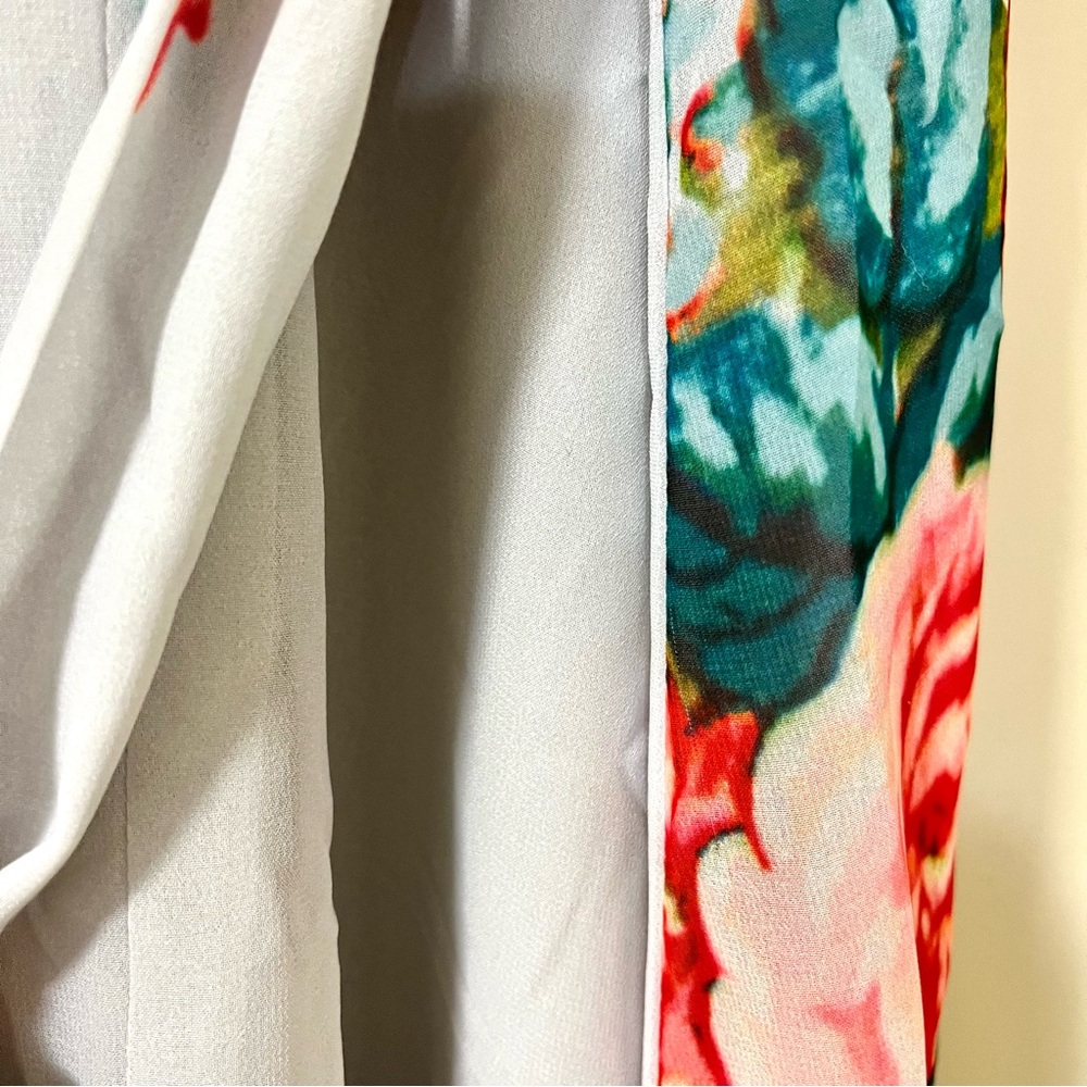 PL Gianni bini cold shoulder Floral maxi dress Size XS (Sleeves Altered) - Picture 8 of 14